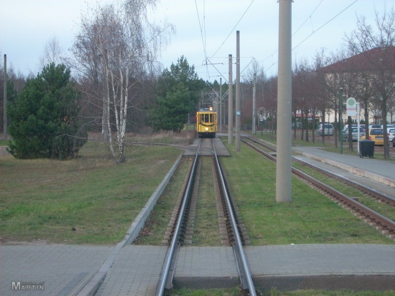 Tw 24 beim Einsetzen als Weihnachstbahn (28.11.2009)