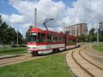 Tw 169 in der Schleife Thiemstra�e am 25.8.10 .