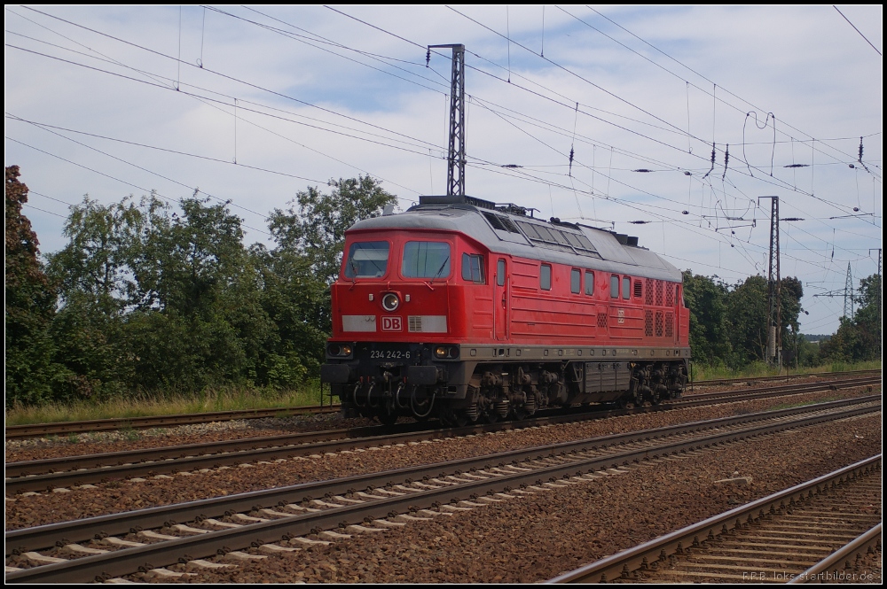DB 232 242-6 solo am 24.07.2012 in Nuthetal-Saarmund