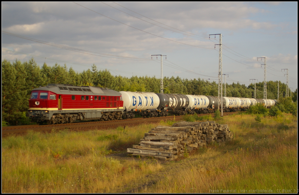 LEG 132 158 / 232 158 mit GATX-Kesselwagen am 19.07.2013 in der Berliner Wuhlheide