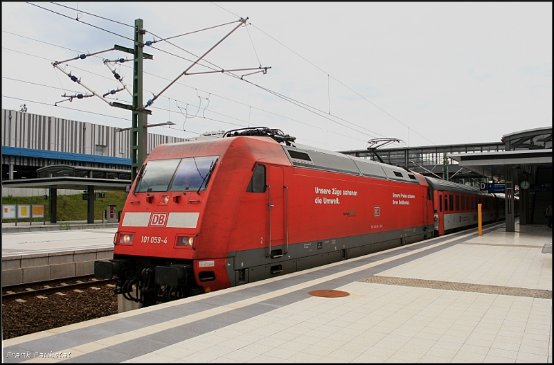 DB Fernverkehr 101 059-4  Unsere Z�ge schonen die Umwelt  mit dem EC 378 nach Ostseebad Binz (Berlin Gesundbrunnen, 28.07.2009)