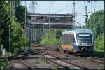 MRB VT 560 f�hrt gleich in den Endbahnhof ein (NVR-Nummer 9580 0 642 335-3 D-OLA, gesehen Berlin Wannsee 03.06.2010)