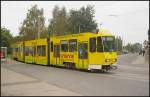 Tw 130 der Cottbusverkehr auf der Linie 2 nach Str�bitz (gesehen Cottbus Jessener Stra�e 05.10.2010)