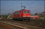 DB Schenker 155 271-0 kommt solo in den Rbf eingefahren (gesehen Bebra 14.10.2010)    Update: 2015 in Rostock-Seehafen z; ++ 08.09.2015 in Opladen