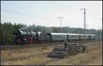 DR 50 3610-8 ist mit einem Sonderzug am 24.03.2012 in der Berliner Wuhlheide unterwegs.