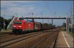 DB Schenker 185 269-8 mit einem gemischtem G�terzug am 24.07.2012 in Nuthetal-Saarmund