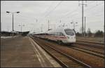 DB Fernverkehr 411 027  Weimar  (Tz 1127) als Umleiter am 03.04.2013 in Berlin Sch�nefeld Flughafen