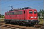 EGP 140 876 noch in verkehrsrot fuhr solo am 07.07.2013 durch Berlin Sch�nefeld Flughafen