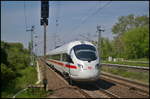 DB Fernverkehr Tz 1101 / 411 001-1  Neustadt an der Weinstra�e  durchfuhr am 11.05.2017 in Richtung Berlin den Bahnhof Berlin-Hohensch�nhausen