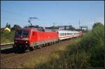 DB 120 109-4 mit einem IC nach Bln.-Lichtenberg am 13.09.2012 in Berlin Bornholmer Stra�e.