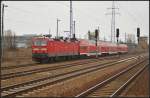 DB Regio 143 251 mit der RB14 Senftenberg am 03.04.2013 in Berlin Sch�nefeld Flughafen    - Update: ++ 03.2014 TSR Recycling GmbH & Co KG Magdeburg
