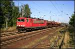DB 155 240-5 mit Sch�ttgut (Nuthetal-Saarmund, 19.08.2009 - Update 10/2011 in Rostock Seehafen z; 21.07.2013 �berf�hrt nach K�ln Kalk; 24.07.2013 bei Bender ++)