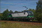 Die bei RTB Cargo eingesetzte 193 249-0 fuhr am 30.08.2017 solo durch die Berliner Wuhlheide