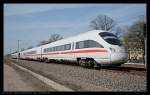 DB Fernverkehr 411 066 als Leerpark zum Kopfmachen (Berlin Pankow-Heinersdorf 20.04.2010)