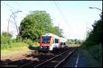 RMV/Vias VT 123 / 615 123-6 auf Testfahrt? Die vielen Leute im F�hrerstand k�nnten darauf hinweisen.