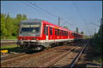 DB Regio 628 435 / 928 435 fuhr am 11.05.2017 als RE66 mit der  Kulurzug -Garnitur nach Szczecin Glowny durch den Berlin-Hohenschönhausen. Der Triebzug war 2015 an Arriva PL vermietet, daher noch die Anschriften auf Front und Seite. Auch verfügt der Triebzug über Fernlicht und LED-Leuchten.