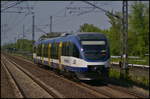 NEB VT 736 / 643 412-9 fuhr am 11.05.2017 als RB12 Templin Stadt aus dem Bahnhof Berlin-Hohensch�nhausen ab.
