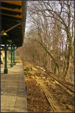 Am S-Bahnhof Berlin Eichborndamm beginnen die Bauerbeiten f�r den zweiten Zugang und des Aufzugs.