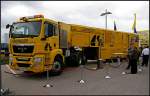 LINSINGER SF02-FS Truck ist eine Schienenfr�smaschine basierend auf einem MAN 26.480 (INNOTRANS 2010 Berlin 21.09.2010)