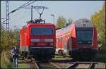 Bei DB 143 002-4 konnte man auf dem F�hrerstand mitfahren (gesehen Bw-Fest Lutherstadt Wittenberg 10.10.2010)
<br><br>
Update: 12/2015 in Karsdorf abgestellt