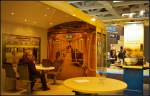 Die Firma Schnoor pr�sentierte ihren Stand auf der InnoTrans 2014 in Berlin in Form eines Berliner U-Bahn-Wagen.