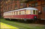 DR 195 603-6 / VS 145 014 Bwiq in Magdeburg Neustadt, 10.05.2015    Der Steuerwagen wurde 1934 bei WUMAG in Görlitz gebaut und an die DR ausgeliefert.