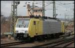 Captrain ES 64 F4-205 auf Rangierfahrt (E 189 205, ex CTL, ex ITL, ex Kombiverkehr, ex Lokomotion, ex Hrvatske �eljeznice Zagreb, NVR-Nummer: 91 80 6189 205-8 D-DISPO Class 189-VO, gesehen Dresden
