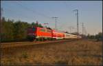 DB Fernverkehr 140 539-8 mit einem Pbz in Berlin Wuhlheide, 19.03.2015
<br><br>
Neben dem Doppelstockwagen D-DB 50 80 86-81 043-1 DBpbzfa 766 liefen am Ende des Zuges noch 115 293 und die 112 163 (nah.sh) aus Kiel mit