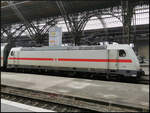 DB Fernverkehr 146 576 stand am 20.03.2023 mit einem Dosto-IC im Leipziger Hauptbahnhof (91 80 6146 576-4 D-DB)  