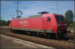 DB Schenker 145 002-2 solo am 23.07.2012 in Berlin Sch�nefeld Flughafen