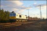 DB Schenker 247 042 / 266 442 mit Kalkstein nach R�derdorf am 06.02.2014 in der Berliner Wuhlheide