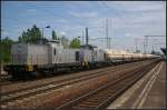 ITL 293.02 / 293 513-8 und 293.01 mit einem Kesselzug am 19.06.2012 in Berlin Sch�nefeld Flughafen