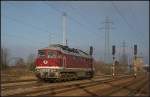 LEG 232 158-6 solo unterwegs (NVR-Nummer 92 80 0232 158-8 D-LEG, gesehen Berlin Sch�nefeld Flughafen 21.11.2010)