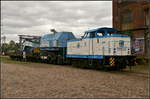 'Hafenbahn 3' der Magdeburger Hafenbahn war während des Familienfest am 09.09.2017 der Magdeburger Eisenbahnfreunde e.V.