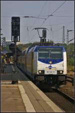 ME 146-13 / 146 513-7  Alfeld  am 05.09.2014 mit dem ME 82827 von Uelzen nach G�ttingen bei der Abfahrt von Gleis 103