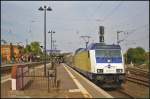 Metronom 146 541-8 mit dem ME 82835 nach G�ttingen am 05.09.2014 bei der Ausfahrt aus dem Bahnhof Uelzen.